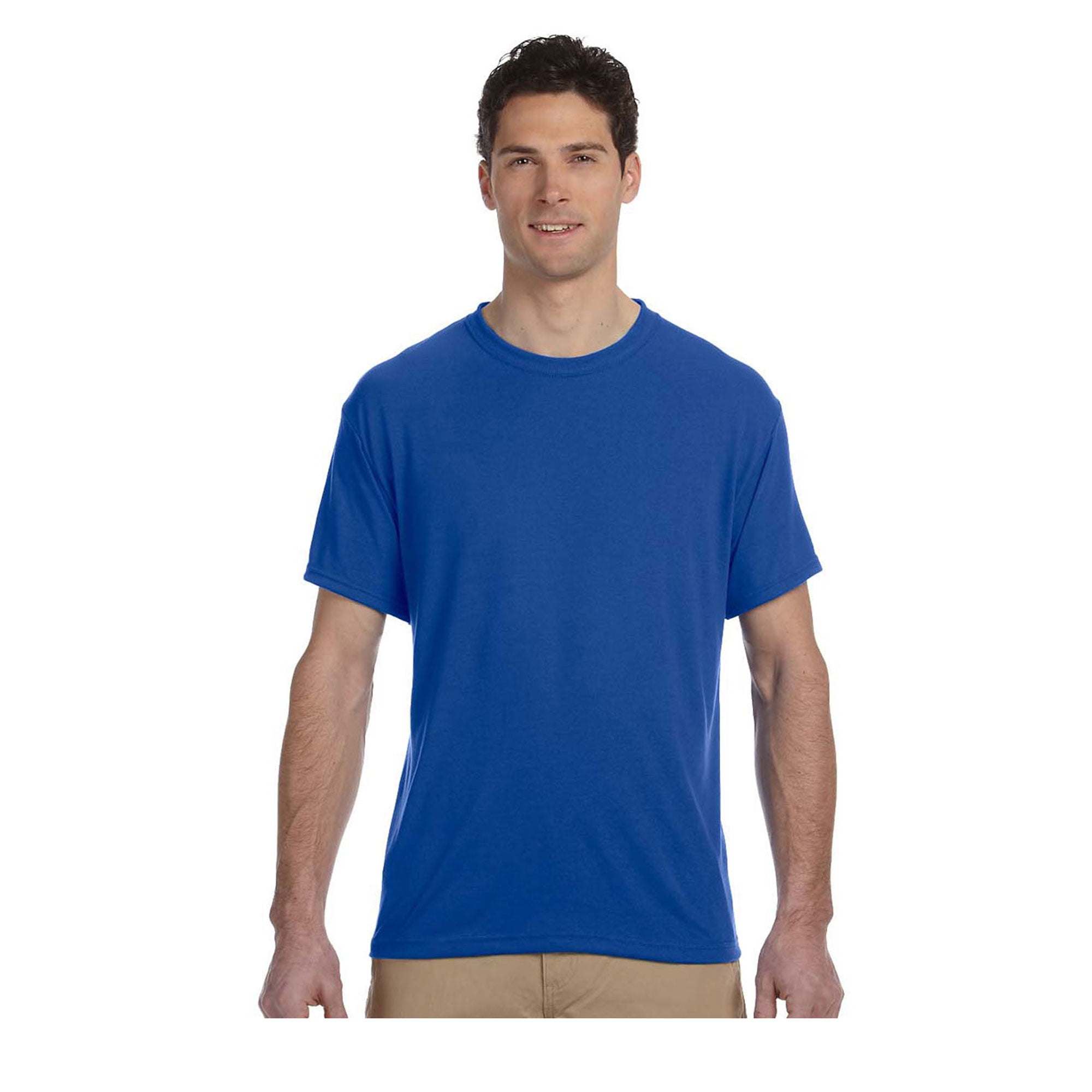 JERZEES - Jerzees Men's Tear Away Label 1X1 Rib Collar T-Shirt, Style ...