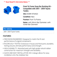 thumbnail image 2 of Front To Frame Sway Bar Bushing Kit - Compatible with 2001 - 2004 Toyota Tundra 2002 2003, 2 of 2