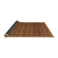 thumbnail image 2 of Ahgly Company Indoor Round Abstract Brown Modern Area Rugs, 6' Round, 2 of 4