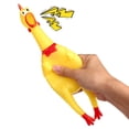 thumbnail image 4 of Poplay Pollo de goma/broma de pollo exprimible, juguete novedoso, recuerdos de fiesta para niños, adultos, perros, juegos familiares, mantiene a tu pollo tranquilo, 4 of 5
