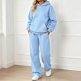 thumbnail image 2 of Womens 2 Piece Lounge Sweat Sets Joggers Sweatpants Matching Sweatsuits, 2 of 4