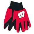 thumbnail image 1 of Wisconsin Badgers Gloves Two Tone Style Adult Size, 1 of 1