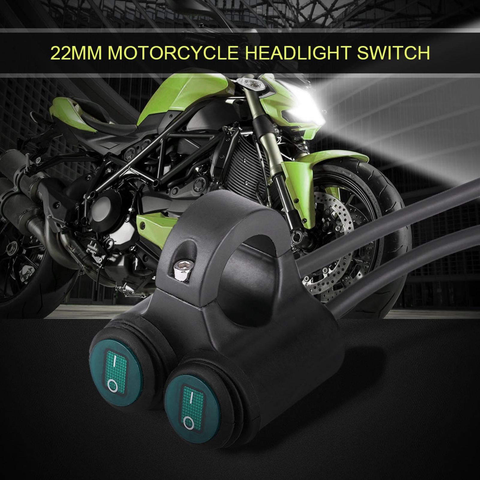 Universal 7/8" Motorcycle Horn Button Headlight Fog Lamp Start Handlebar Switch