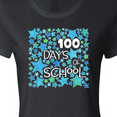 thumbnail image 4 of Inktastic 100 Days of School Stars in Blue Women's T-Shirt, 4 of 5