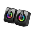 thumbnail image 2 of Colcolo 2 Pieces USB Mini Speaker Plug and Play Computer Speaker for Notebook Office, 2 of 8