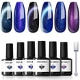 thumbnail image 1 of Set de esmaltes de uñas en gel modelones Cat Eye, 6 colores, 7 ml, 1 of 8