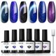 thumbnail image 1 of Set de esmaltes de uñas en gel modelones Cat Eye, 6 colores, 7 ml, 1 of 8