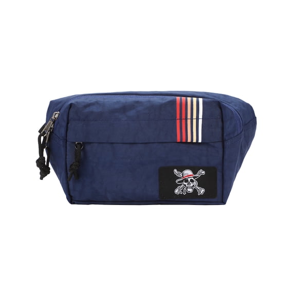 One Piece Live Action Straw Hat Pirates Logo 11.5” Navy Fanny Pack