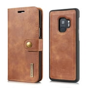 Samsung Galaxy S9 Case,Galaxy S9 Wallet Case,Mignova Magnetic Detachable Wallet Case 2 in 1 Folio Flip PU Leather Cover Card Holder for Samsung Galaxy S9 5.8 inch Brown