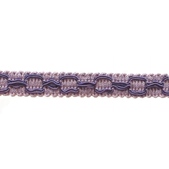 5/8" (1.5cm) Decorative Flat Gimp Braid Trim # 0058GB, Lilac Purple #D7 (Light Lavender Violet Purple) Sold By The Yard (36"/3 ft/0.9m)