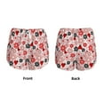 thumbnail image 3 of Honeii Cute ladybugs red print a double-layered women's running short, ideal for gym, tennis, and various activities, complete with a practical pocket-Medium, 3 of 7
