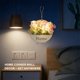thumbnail image 5 of CaiYueKe LED Flower Wall Decor with Lights, Artificial Hanging Planter Home Sign, Metal Wall Art for Living Room Bedroom Kitchen Bathroom Indoor Outdoor, 5 of 7
