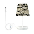 thumbnail image 2 of BZSMCE Table Lamp Creative Design White and Black Flower Pattern Simple Pattern Night Light, 2 of 8