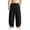 #01 Black 【Mix, Match & Rotate: Stock Up on Daily Colors】, variant on Casual Hemp Blend Linen Feel Pants for Men, Elastic Waist Drawstring Straight Leg, Breathable Lightweight Loose Fit Trousers, Summer Daily Beach Vacation Joggers, Outdoor
