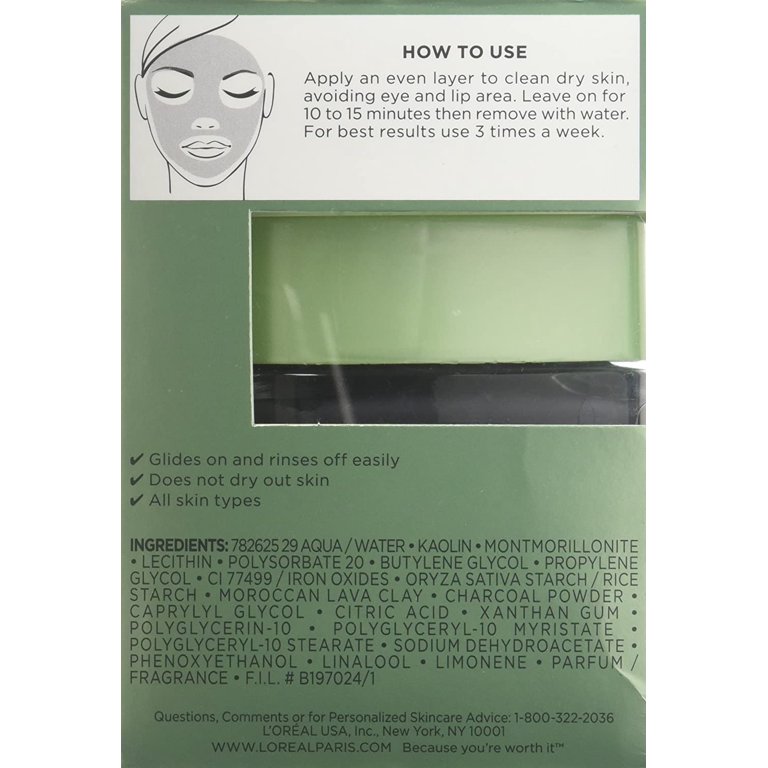 Paris Skin Care Pure Mask Detox & Brighten 1.7 (Pack of - Walmart.com