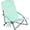 Mint Green, variant on Sunnyfeel Folding Low Beach Chair, Breathable Mesh Lawn Chair with Detachable Cup Holder & Padded Armrests for Beach Camping Patio, 1 Pack, Blue