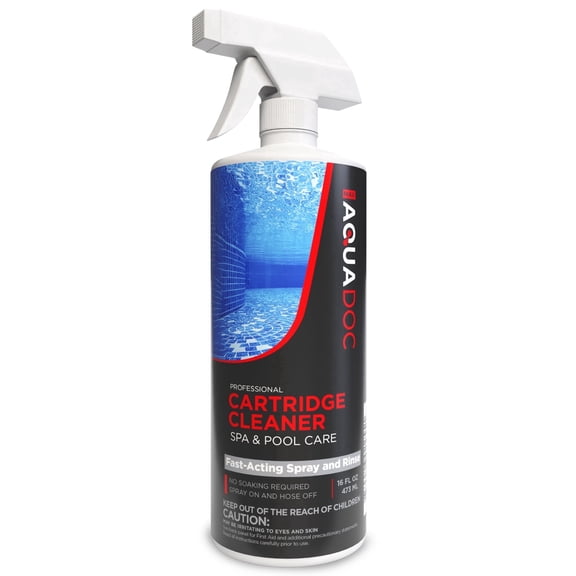 Pool Cartridge Filter Cleaner Spray - Hot Tub & Pool Filter Cleaner For Spa - AquaDoc - 16oz