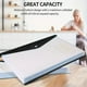 thumbnail image 3 of Uuiauoio Plastic Envelopes Binder Pocket 11 Holes Binder Folders for Document Pouch with Label Loose-Leaf Transparent for Home Office, 3 of 6