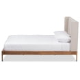 thumbnail image 3 of Baxton Studio Lit Plateforme Double Rembourré Brooklyn en Beige Pâle, 3 of 8