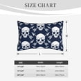 thumbnail image 3 of Plush Throw Pillow Covers, white arrow Skull Pillow Cases with Invisible Zipper, Breathable Microfiber Pillow Cases Standard Size for Sleeping Bedroom Sofa Living Room, 3 of 5