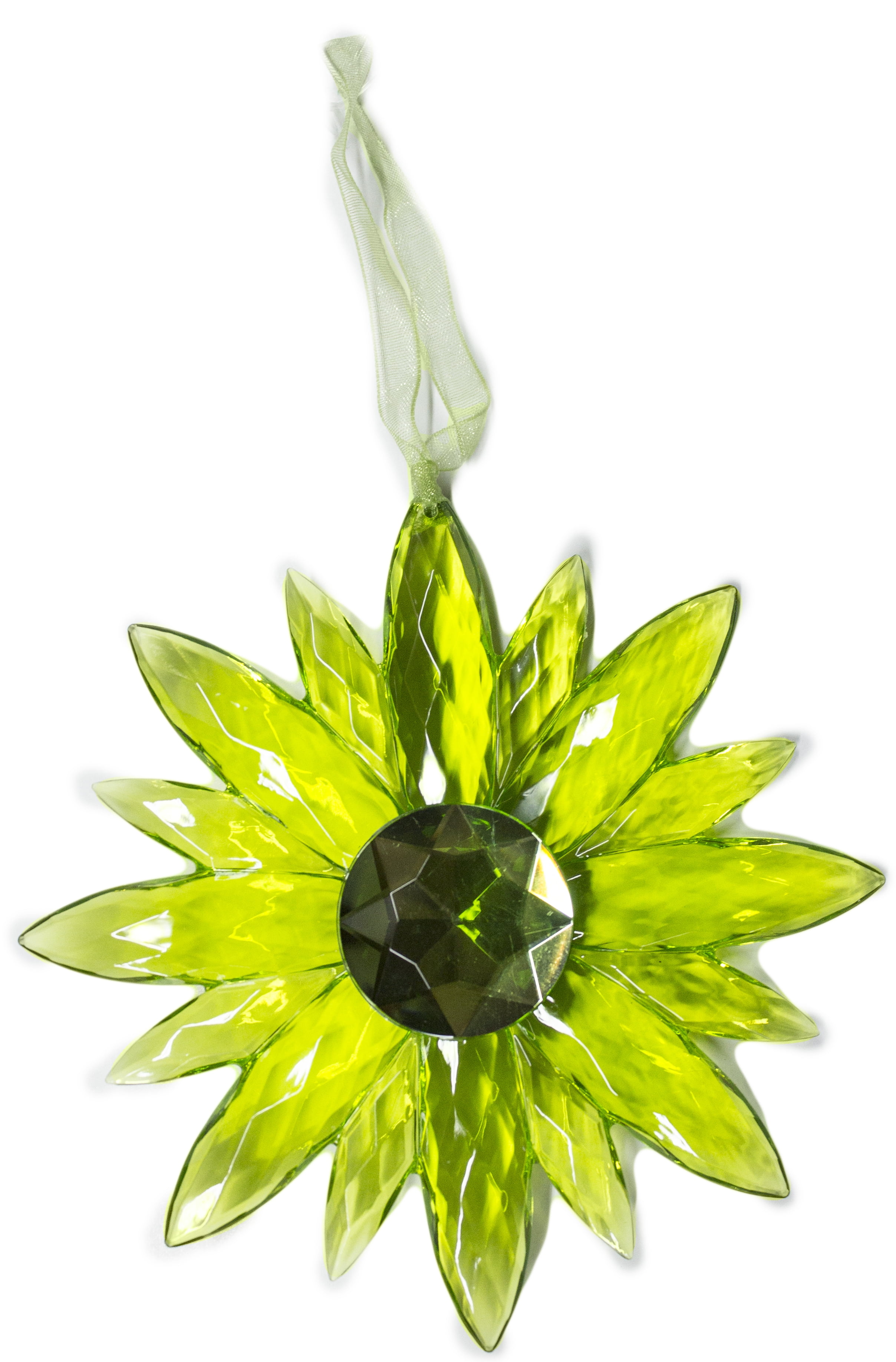 Crystal Expressions Acrylic 5 Inch Small Jewel Flower Ornament