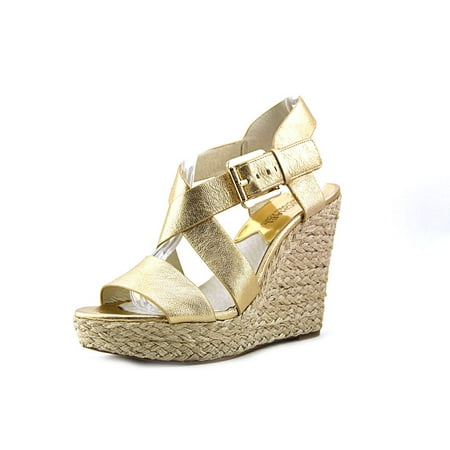 UPC 888922582336 product image for Michael Michael Kors Giovanna Wedge Women US 10 Gold Wedge Sandal | upcitemdb.com