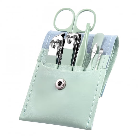 LAMIRO Manicure Set Manicure Pedicure Kit Nail Grooming Kit for Men, 7 in 1 Travel Nail Kit Men Nail Clipper Set for Fingernail Toenail