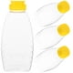thumbnail image 4 of 4 botellas de plástico transparente para miel, envase para alimentos, tarro de miel con tapa, recipiente para miel y mermelada para el hogar (capacidad de 500 g), 4 of 7