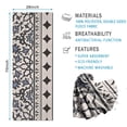 thumbnail image 2 of Blue Geometric Flower Diamond Pattern Hot Yoga Mat Towel Non Slip for Hot Yoga - Quick-Drying Yoga Mat Cover with 4 Corner Pockets with Travel Bag - Hot Yoga Towel Non Slip 74"x26", 2 of 6