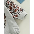 thumbnail image 6 of Bagilaanoe Newborn Baby Girl Boy Oversized Romper Sweatshirt Long Sleeve Bodysuit Rugby Leopard Print Pullover 6M 12M 18M 24M Infant Casual Tee Tops, 6 of 7