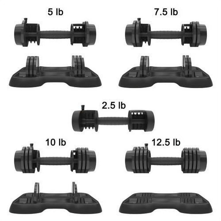 Pair of 12.5 LB Glide Tech Adjustable Dumbbell Walmart