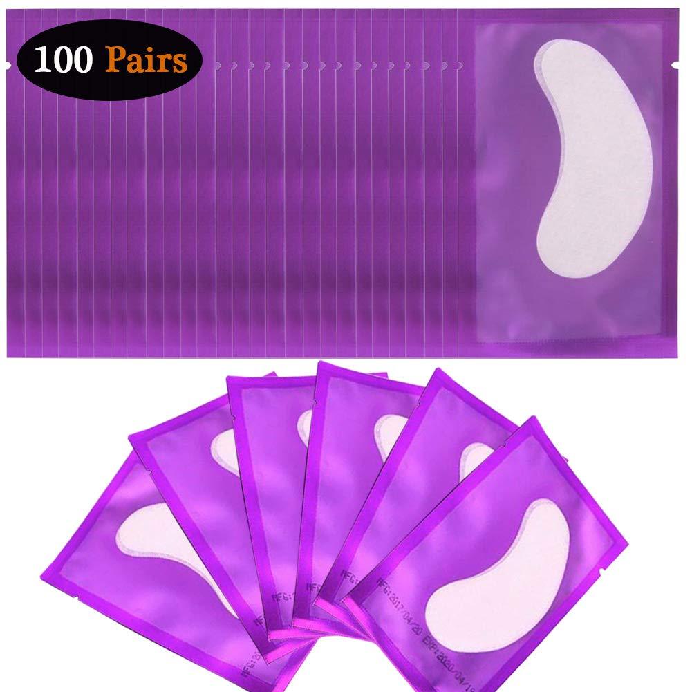 100 Pairs Eyelash Extension Eye Pads Lint Free Hydrogel Eye Patch