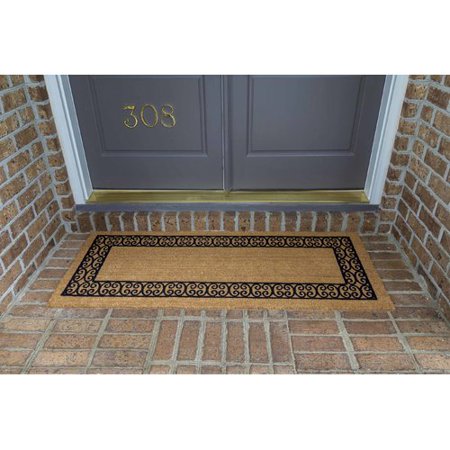 Fleur De Lis Living Frances Charleston Border Double Door Doormat Fleur De Lis Living Frances Charleston Border Double Door Doormat