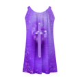 thumbnail image 5 of VEKDONE Robe Maxi à Imprimé Mode pour Femmes Été Aguichant à Dos Nu Hawaïenne de Plage Robe Décontractée Coupe Ample Évasée Robes d'Été Col Rond Robes Plissées Violet TTG, 5 of 5