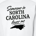 thumbnail image 3 of Inktastic Someone in North Carolina Loves Me Adult Sweatshirt, 3 of 4