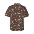 thumbnail image 3 of Daiia Dachshund Dog Puppy Hawaiian Shirt for Men Gentle Cotton Regular Short Sleeve Casual-3X-Large, 3 of 9