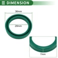 thumbnail image 6 of Unique Bargains Universal Oil Seal UN Lip Seal Ring Rotary Shaft Seal 28x36x7mm High Pressure TPU Green 5 Pcs, 6 of 7