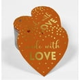 thumbnail image 2 of Inkdotpot Gold Foil Paper Hang Tag Made With Love Wedding Favor Tag 100 Pieces, 2 of 6