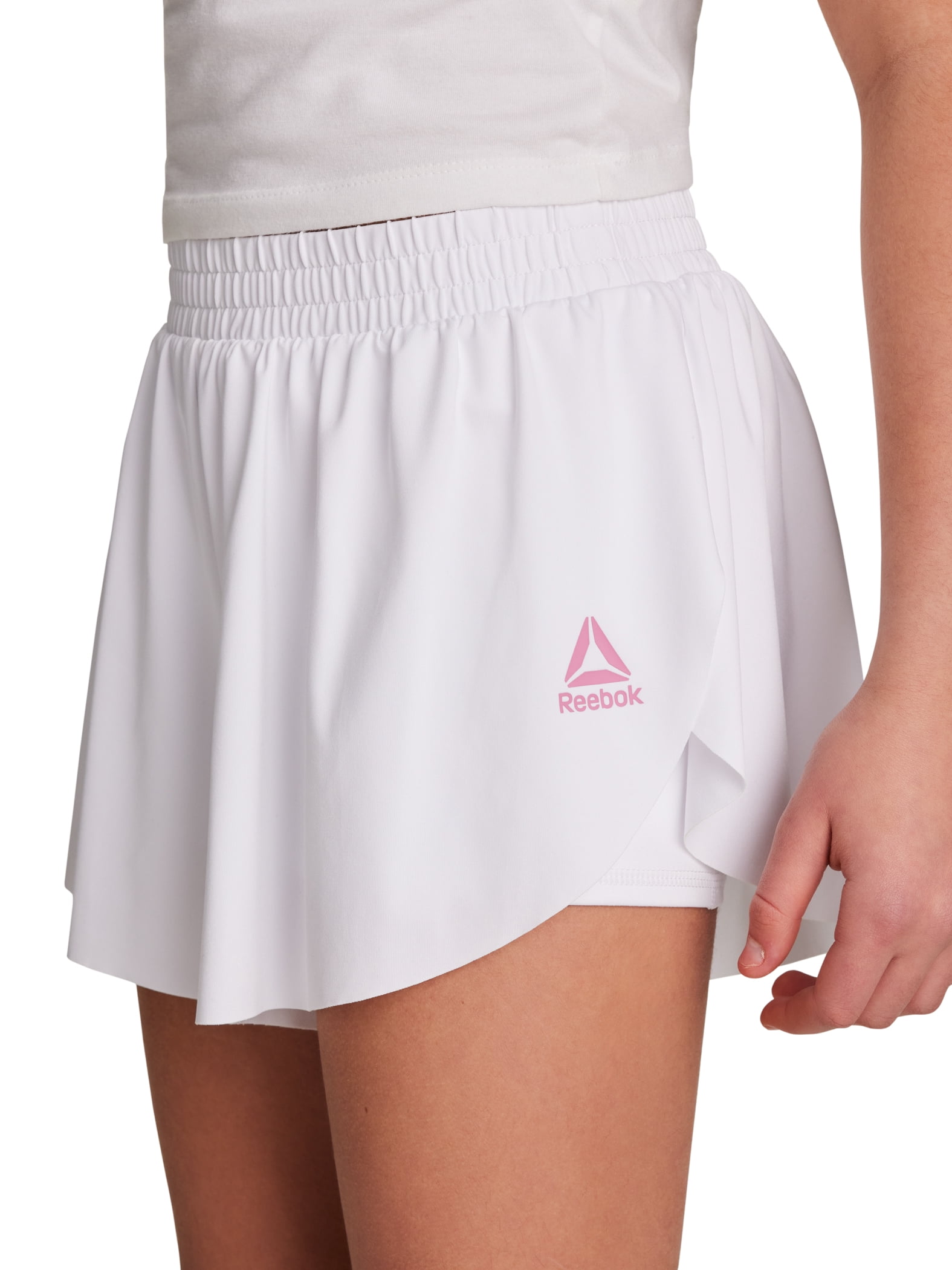 Reebok Girl's Athletic T-Shirt & Flutter Short, 2-Piece Set, Sizes 4-18