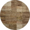 thumbnail image 2 of Addison Rugs Mayfield Premium Machine Washable Transitional Geometric Brown Round Rug, 8' x 8', 2 of 6