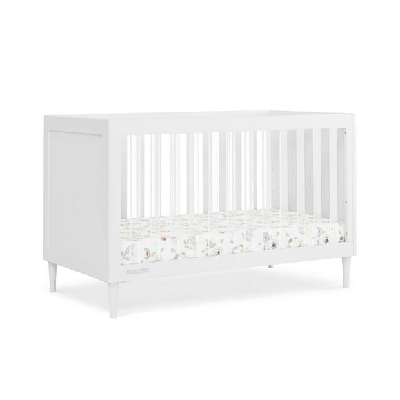 Delta Childern Bowie Lit de bébé convertible 4 en 1 – Certifié Greenguard Gold, Bianca White