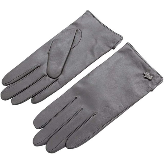 Gants en Cuir pour Femmes - Doublure Chaude Gants en Cuir d'Agneau d'Hiver
