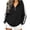 Black, variant on Tqcoqu Women's 1/4 Quarter Zip Hoodie with Side White Stripe,Long Sleeve Oversized Loose Pullover Sweatshirt with Kangaroo Pocket