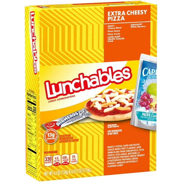 Lunchables Lunch Combinations Extra Cheesy Pizza, 10.6 oz Box Walmart