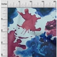 thumbnail image 2 of oneOone Rayon Pink Fabric Abstract Watercolor Dress Material Fabric Print Fabric By The Yard 56 Inch Wide, 2 of 4