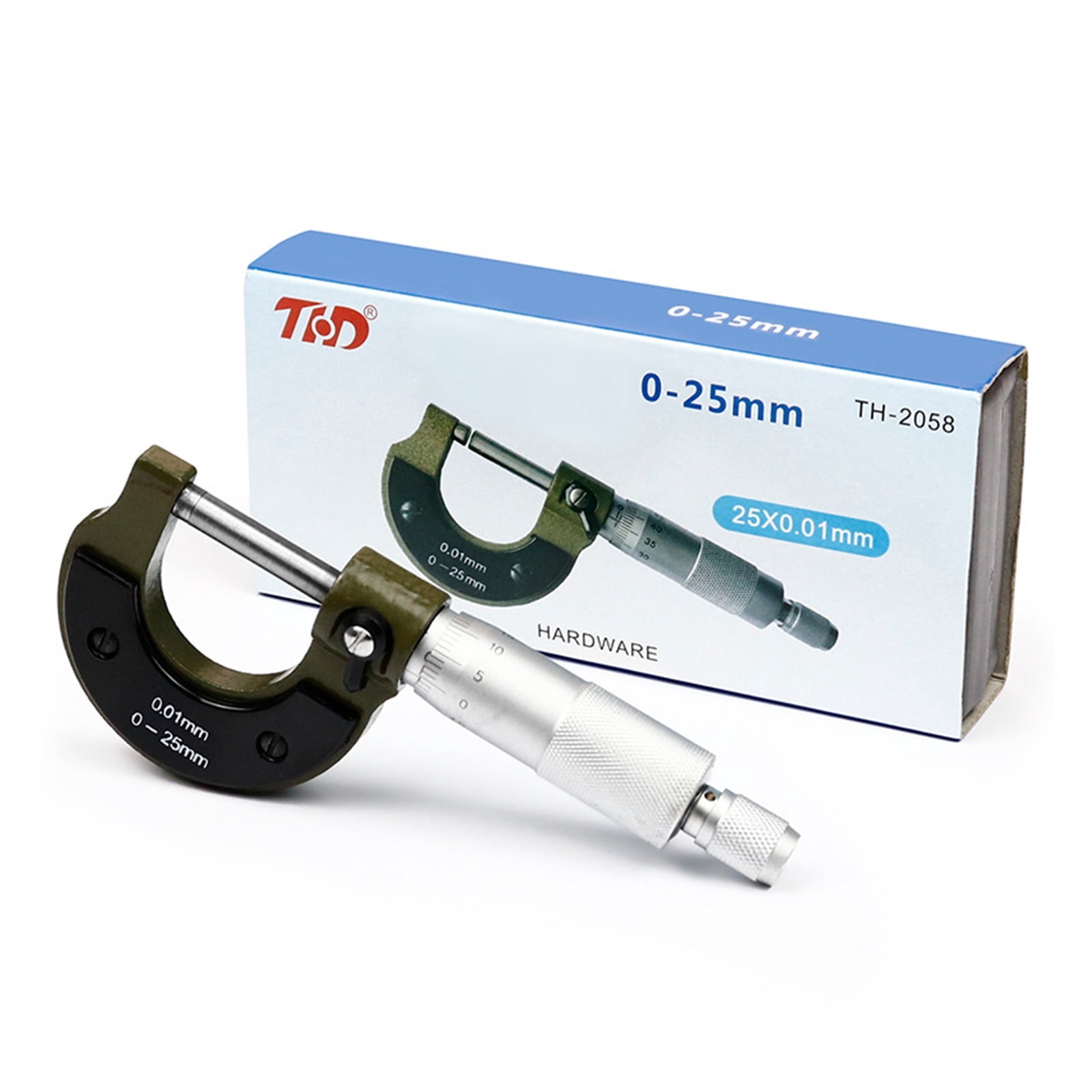 Precision Measuring Made Easy With Mechanical Workshop Tools - Spiral Micrometer Caliper For 25mm Diameters With 0.01mm Accuracy