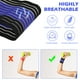thumbnail image 4 of Minnieouse Muñequera ajustable y cómoda para entusiastas del deporte, muñequera elástica, 2 pack/lote Bolsas de mensajero y de hombro azul negro, 4 of 6
