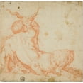 thumbnail image 3 of After Annibale Carracci 15x15 Black Modern Framed Museum Art Print Titled - Satyr and Goat (After 1600), 3 of 5