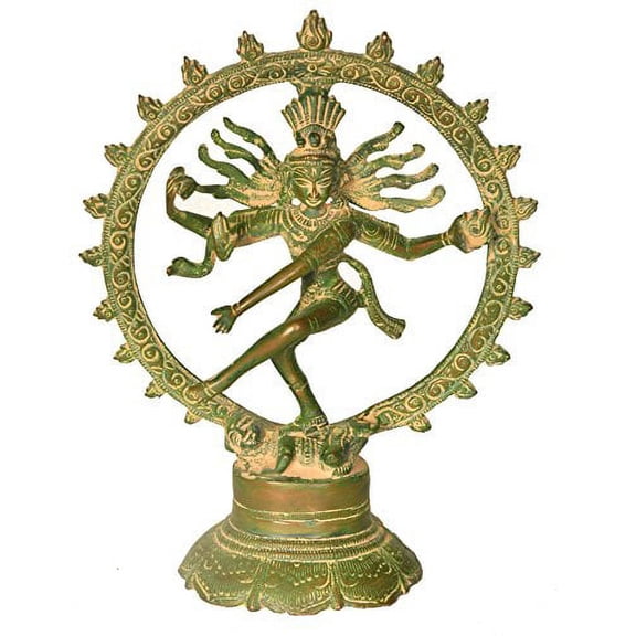 Exoticindia Nataraja Statue, Green Chola