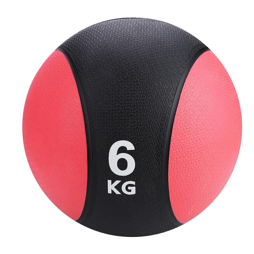 HERCHR Weighted Fitness Medicine Rubber Ball for Gym Muscle Training